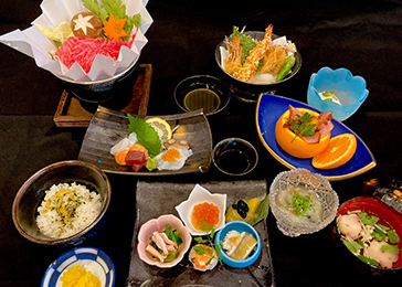 季節の会席膳