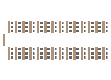 スクール風レイアウト